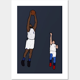 Luka Doncic Alley Oop to DeAndre Jordan - Dallas Mavericks Posters and Art